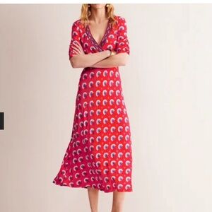 Boden Rebecca Jersey Midi Tea Dress
